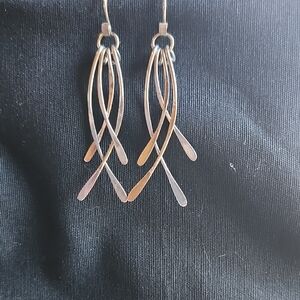 Elegant Sterling  Silver Dangle Earrings